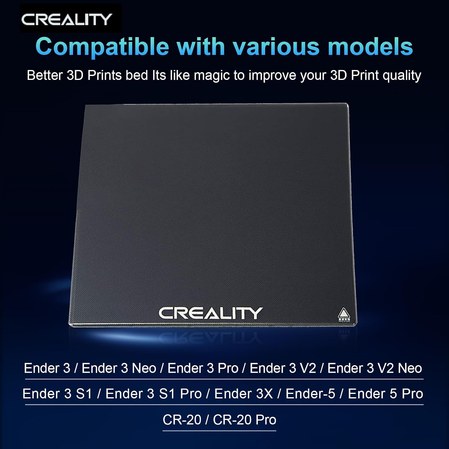 Oficjalna szklana płyta robocz – Creality Printer Ender 3 recenzja i cena
